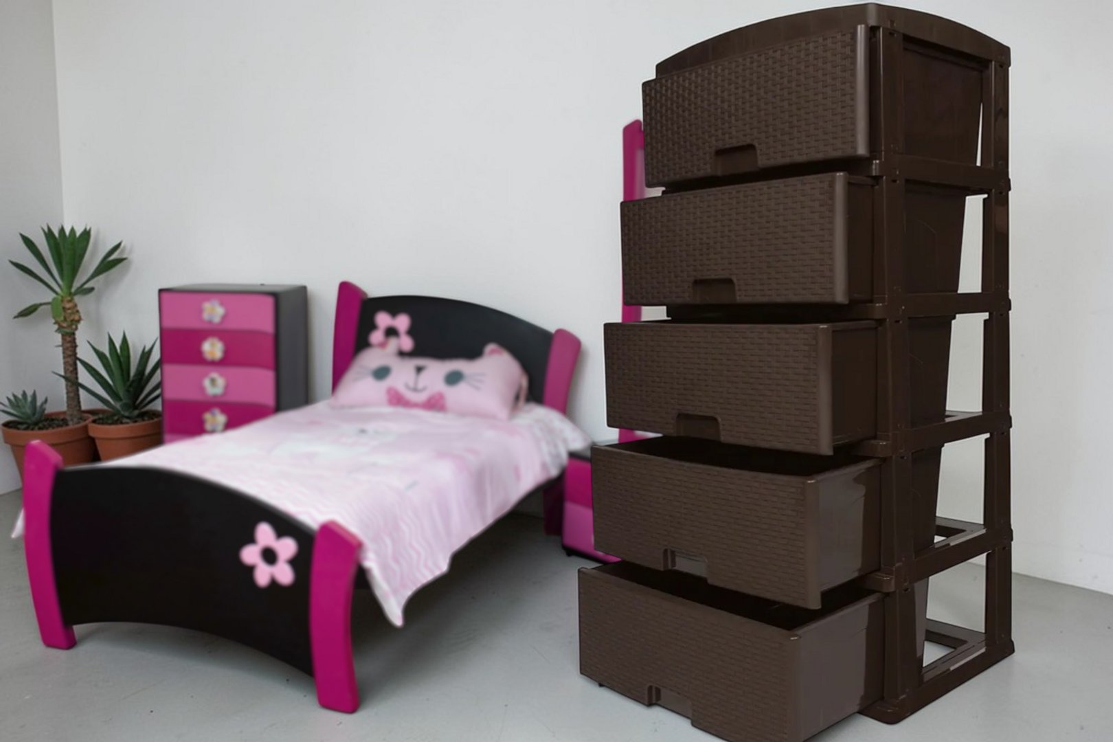 PRACTIMUEBLE GRD X 5 RATTAN WENGUE-CLP
