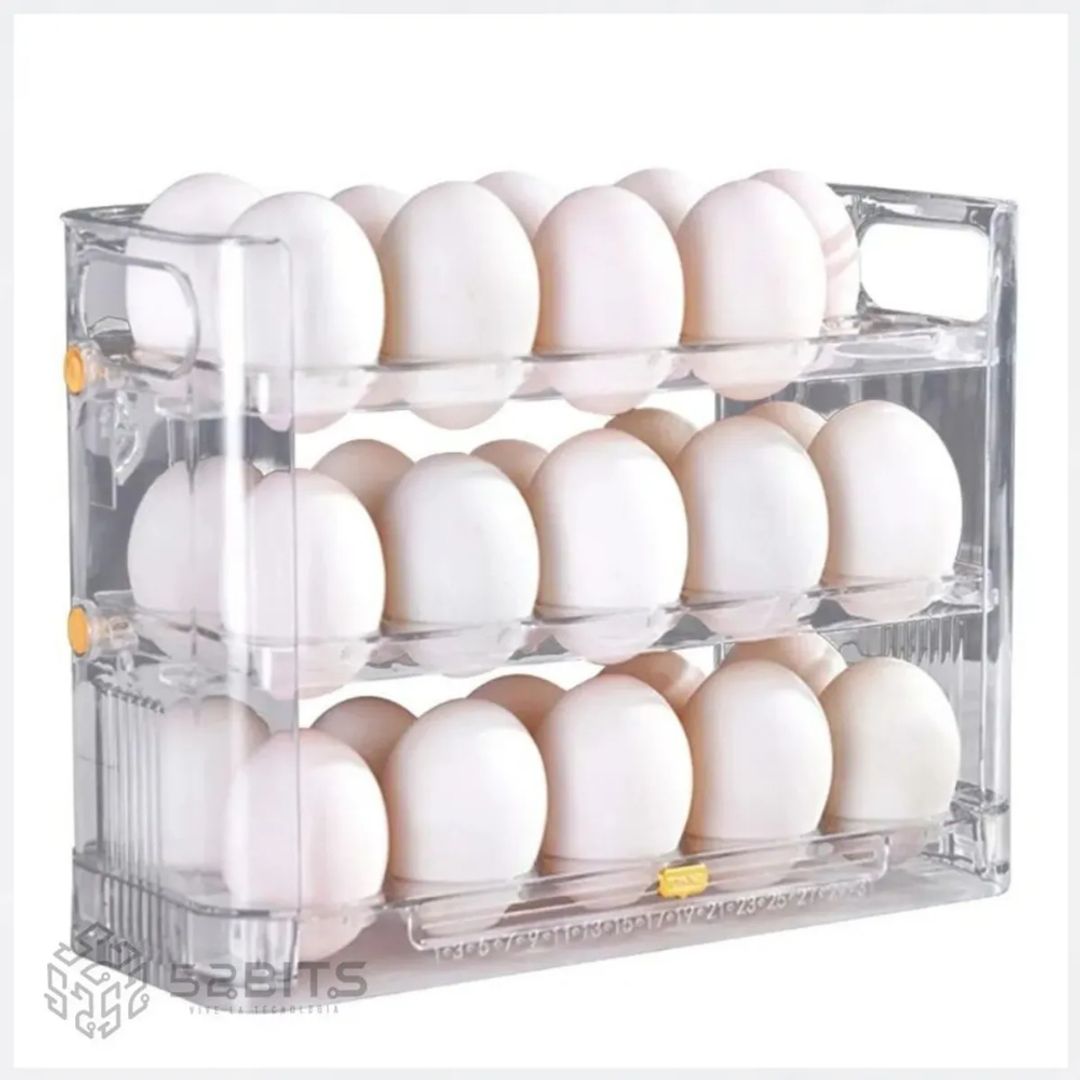 CONTENEDOR ORGANIZADOR DE HUEVOS X30 TRANSPARENTE