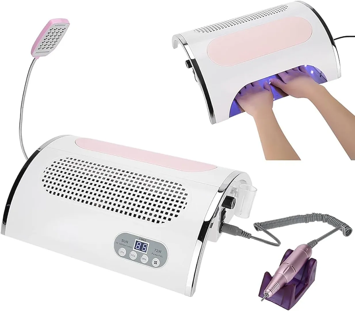 EXTRACTOR CON DRILL Y LAMPARA WE-058