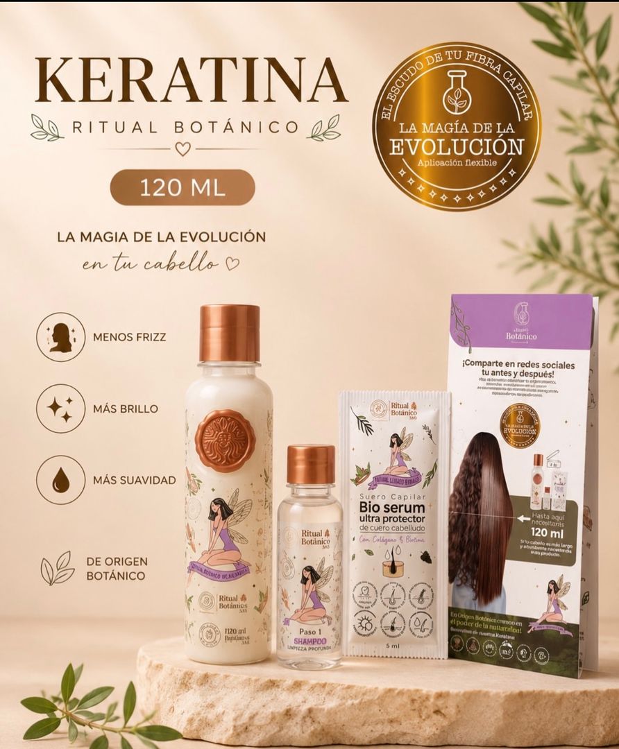 Keratina origen botánico 