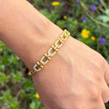 Brazalete eslabón Dorado - imagen 1