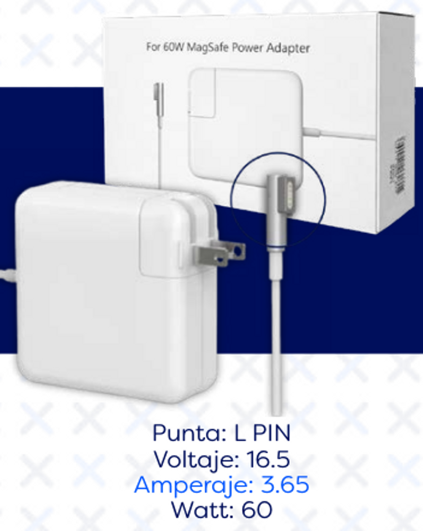 CARGADOR MACKBOOK PIN EN L 