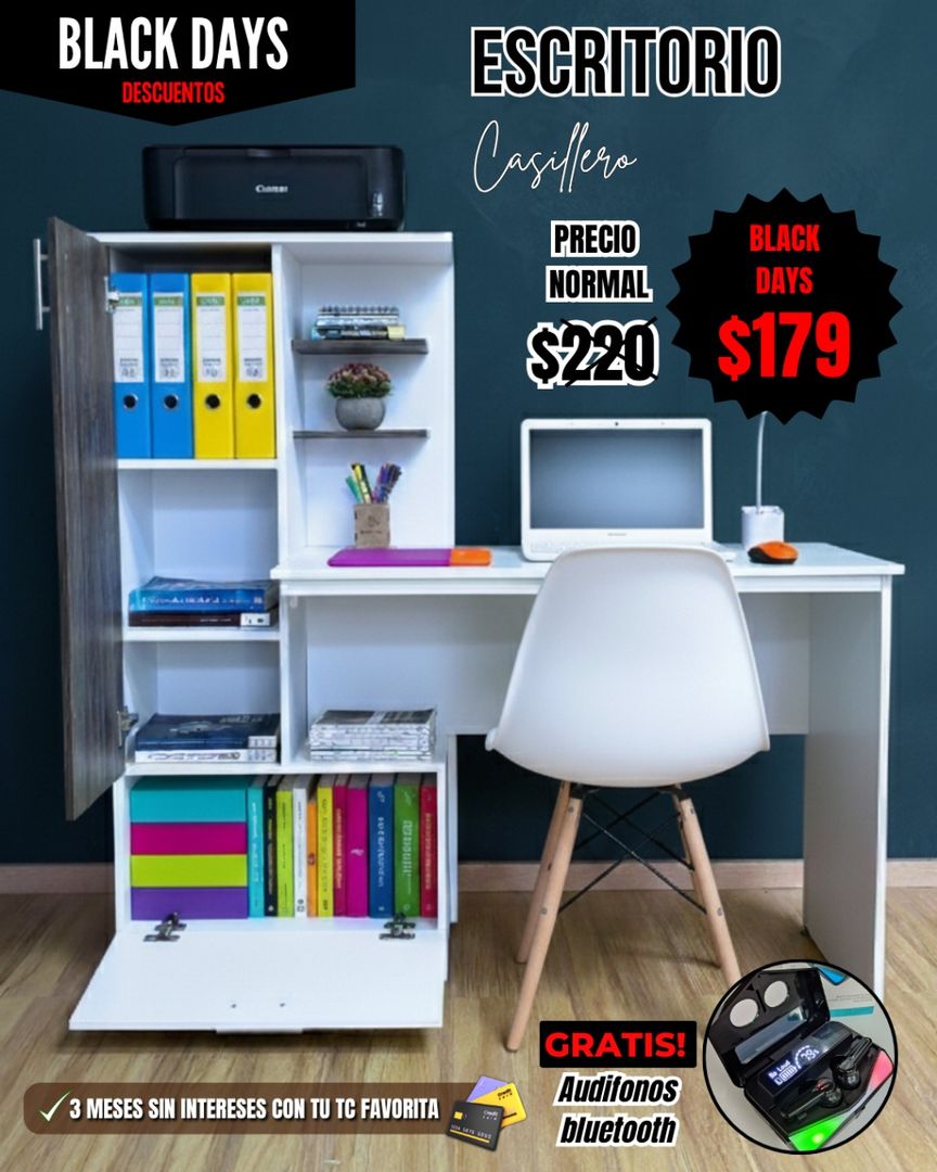 Escritorio Casillero promo Black Days
