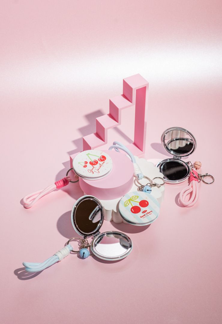 ESPEJO LLAVERO CEREZA