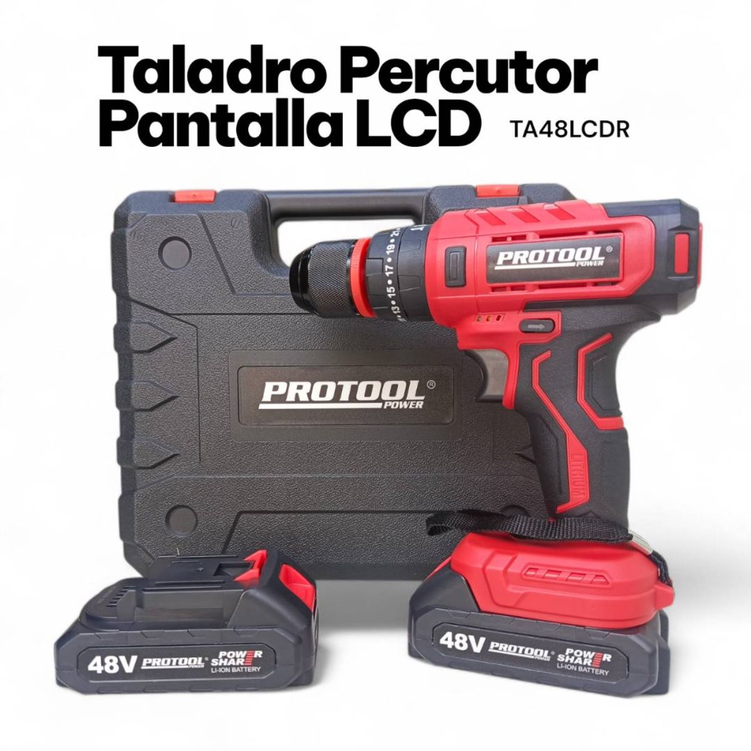 TALADRO PERCUTOR INALAMBRICO TA48LCDR