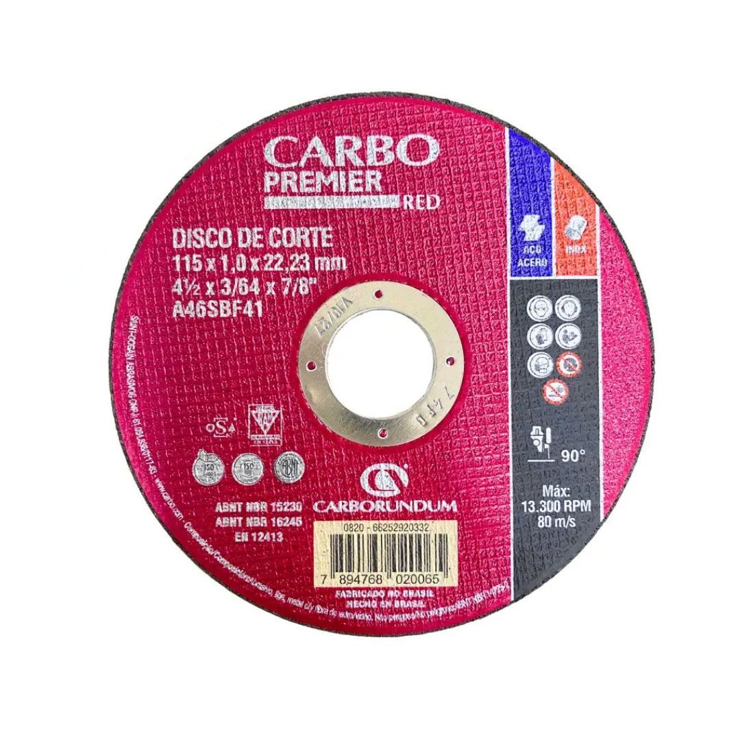 DISCO CORTE ACERO PREMIER 4-1/2X1 