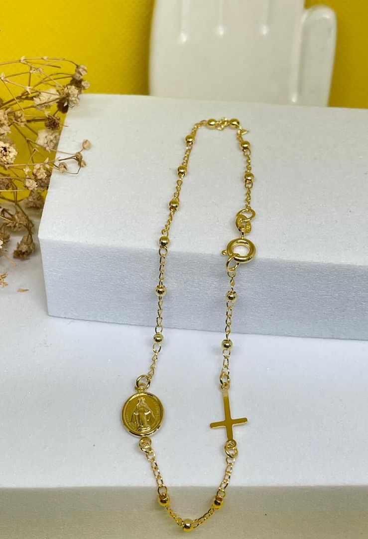 Tobillera denario virgen milagrosa de 25cm