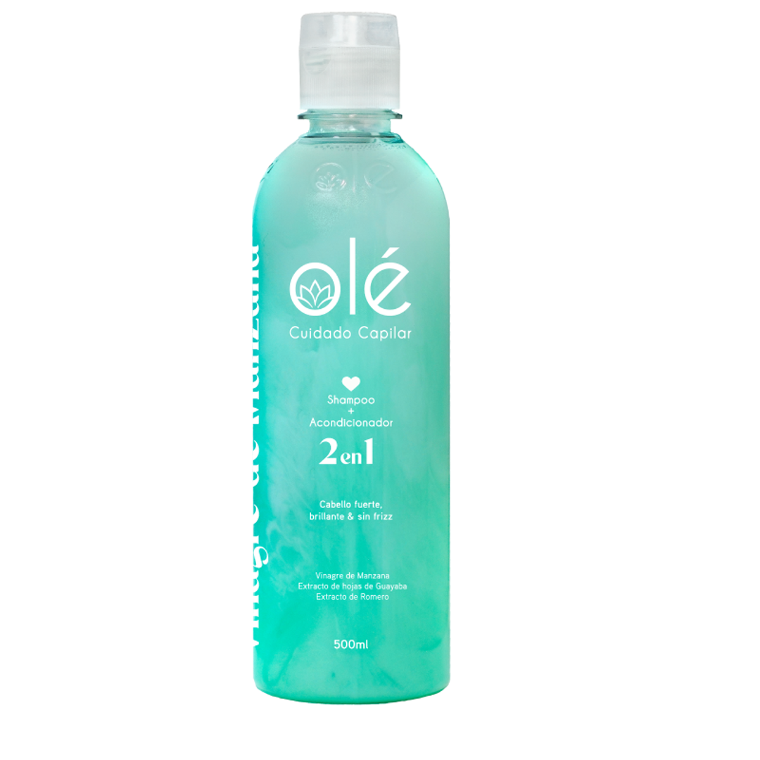 Shampoo 2 en 1 vinagre de manzana Olé