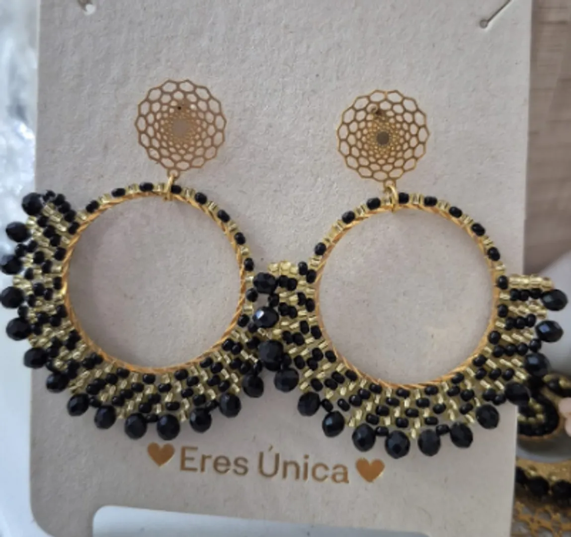 Arete Abanico Grande Mostacilla