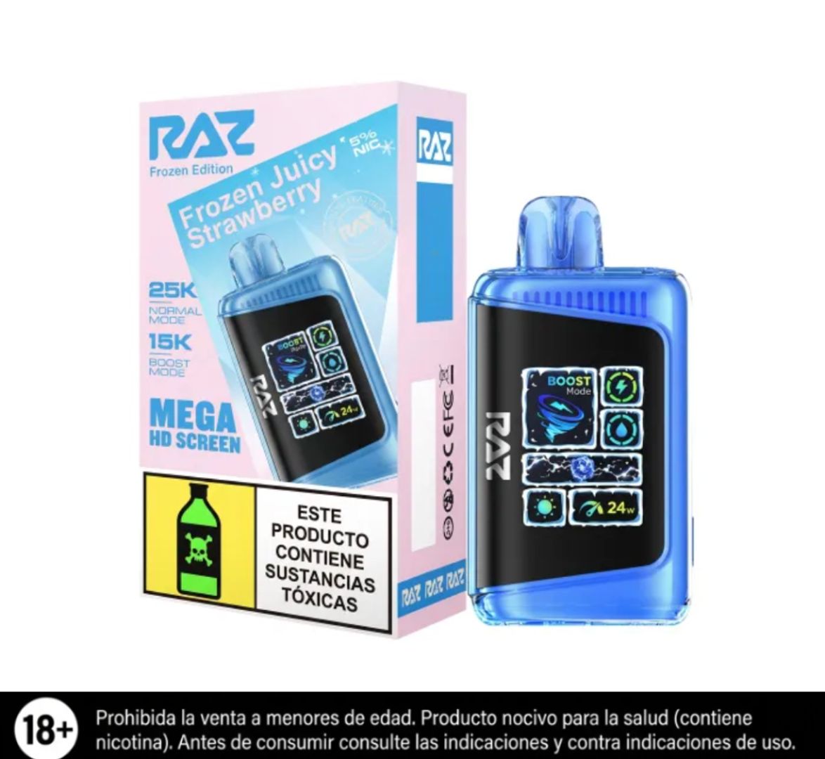 Raz Frozen Juicy Strawberry 25.000 Puffs