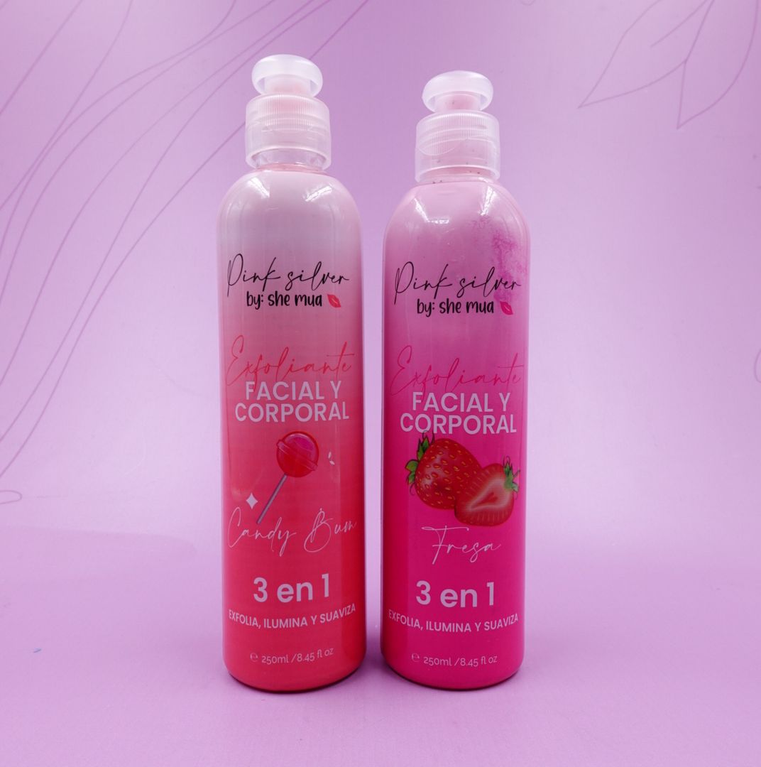 EXFOLIANTE 3 EN 1 250ML PINK SILVER