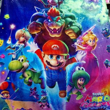 COBIJA FRAZADA SUAVE TERMICA AFELPADA SUPER MARIO BROS - imagen 1