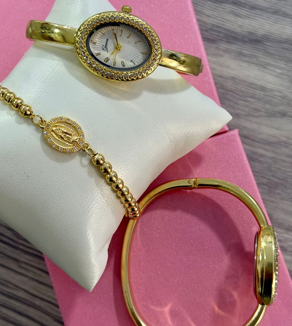 Reloj  aro + pulsera
