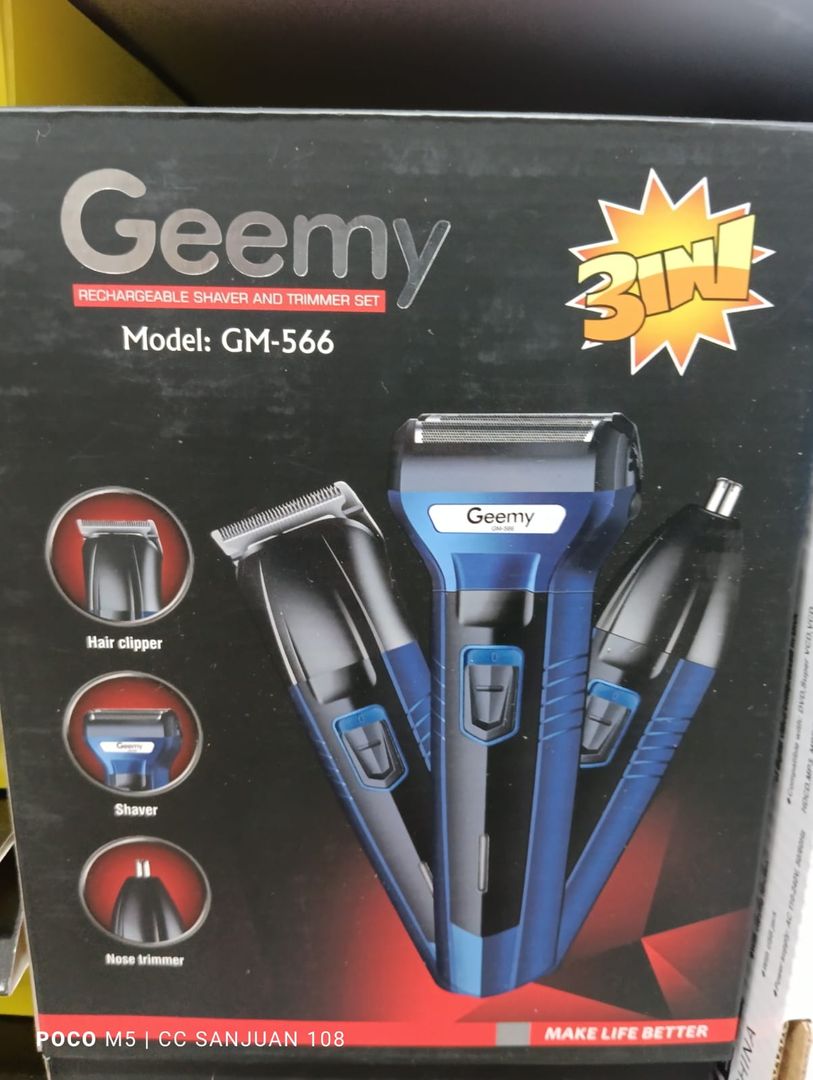 PATILLERA AFEITADORA GEEMY 3 EN 1 HOMBRE