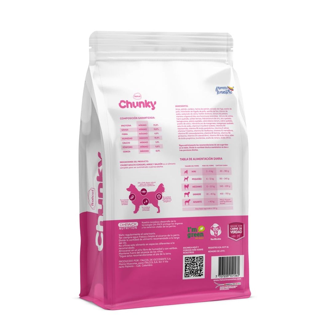 CHUNKY ADULTO CORDERO SALMON 1.5 KG