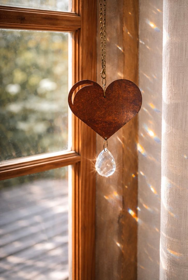 Colgante Corazón Chapa Óxido 