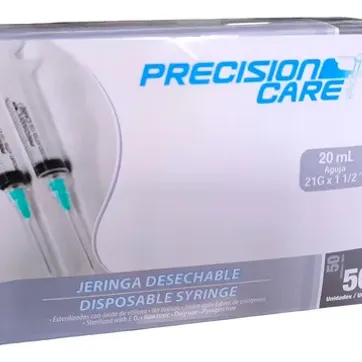 Imagen del producto JERINGA 20 ML PRECISION UNIDAD