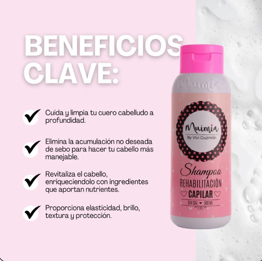 Shampoo Rehabilitación capilar 500 ml