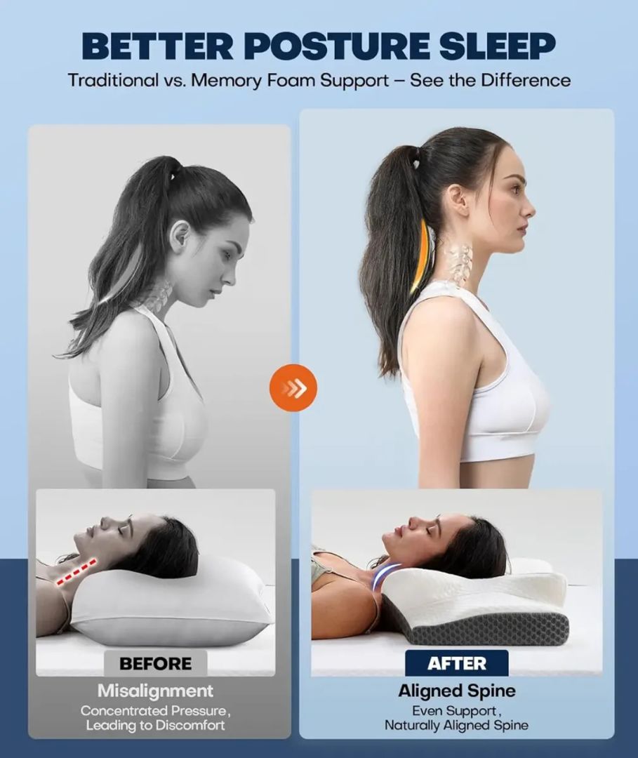 ALMOHADA CERVICAL ORTOPEDICA DE ESPUMA TIPO ESTRELLA
