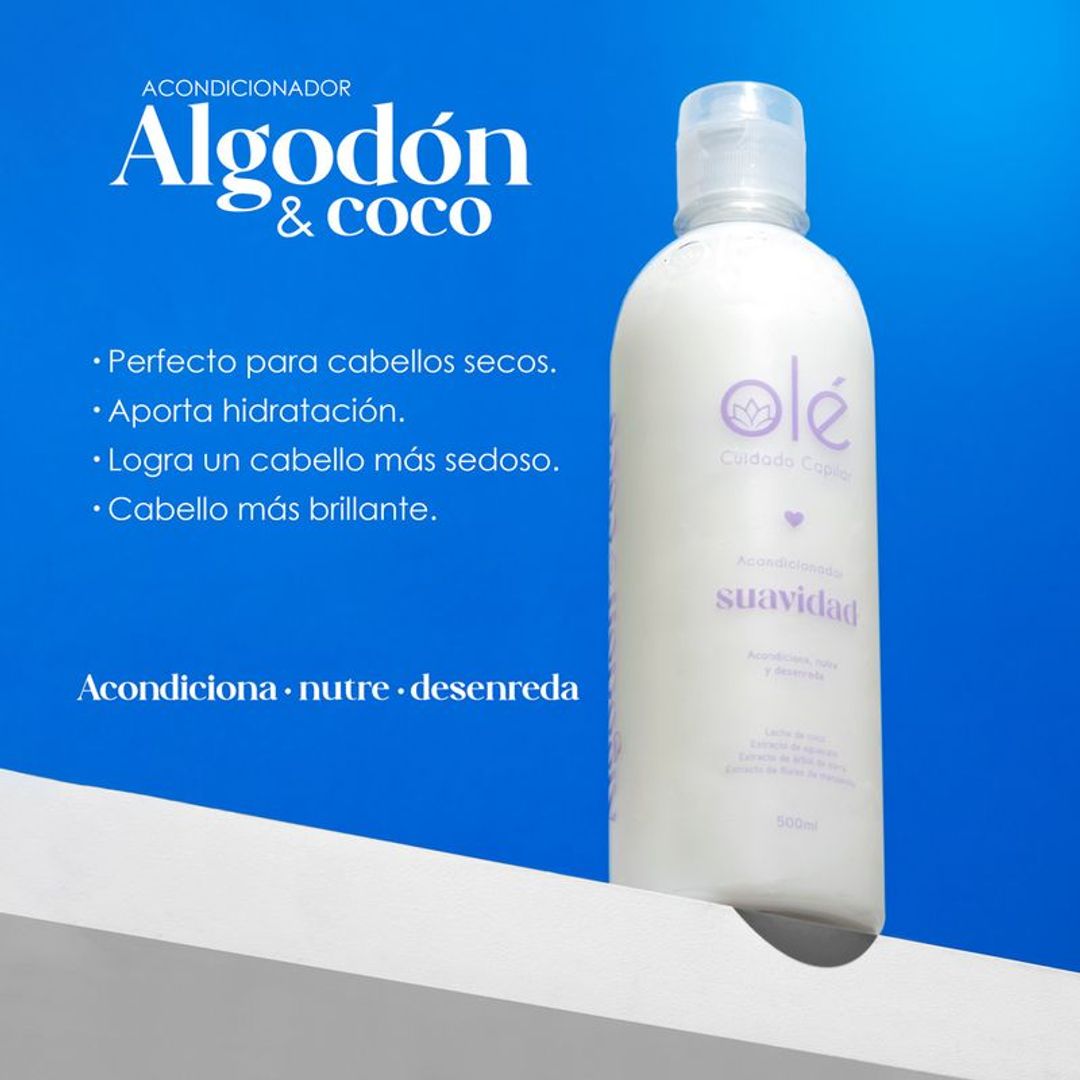 Acondicionador Olé Capilar Coco Y Algodón 500ml