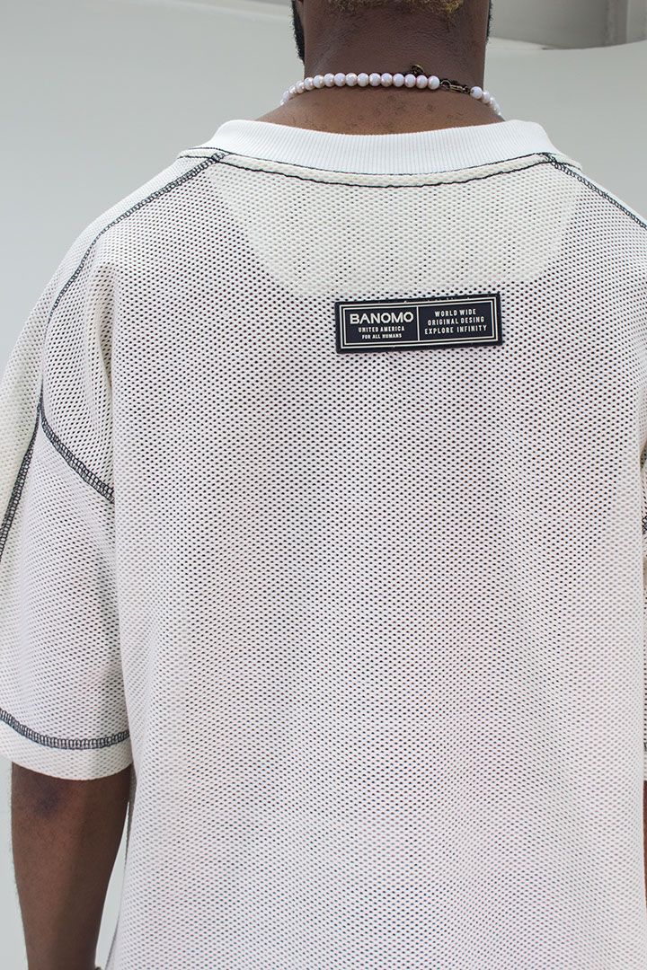 camiseta malla oversize 