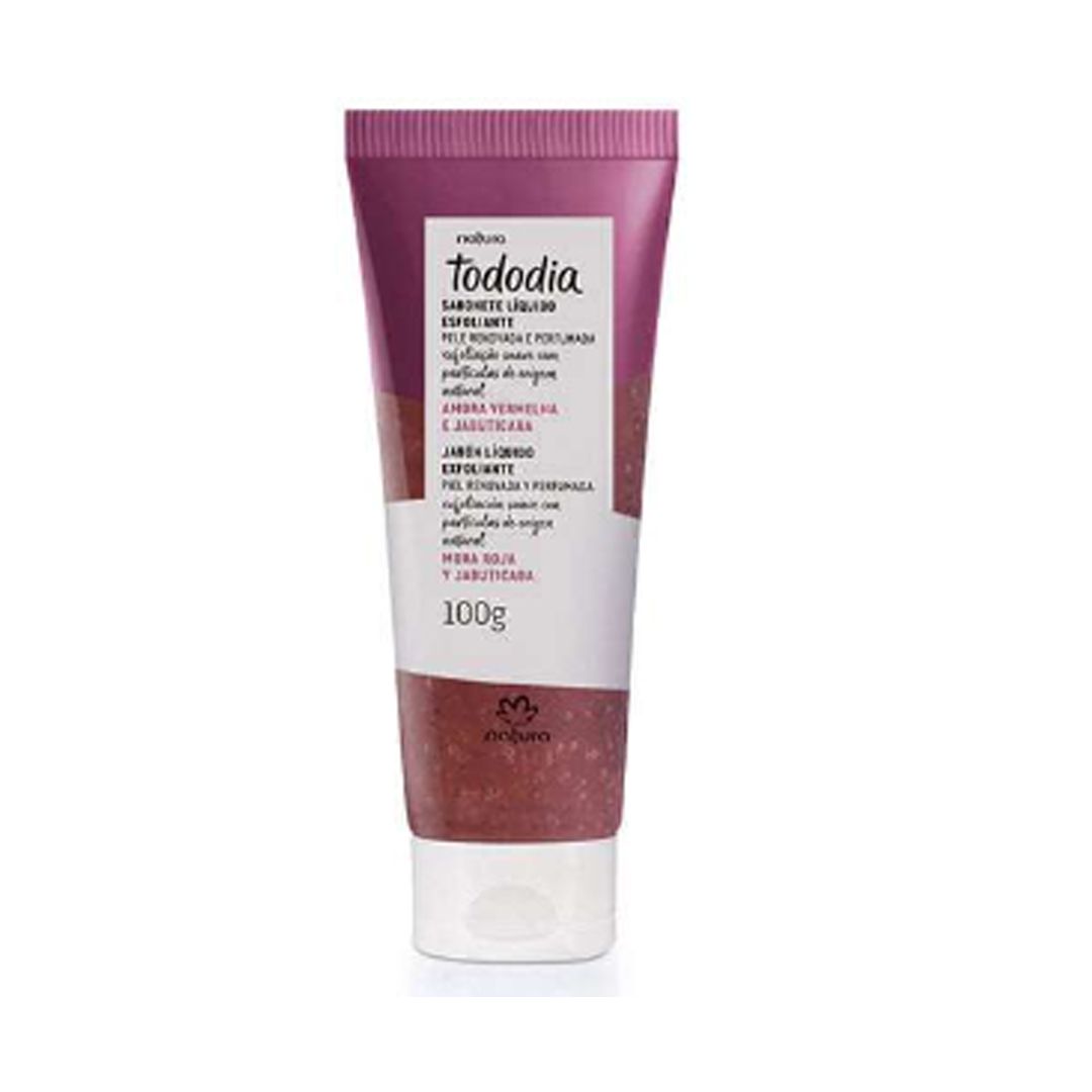 JABÓN LÍQUIDO EXFOLIANTE MORA ROJA Y JABUTICABA - 100G