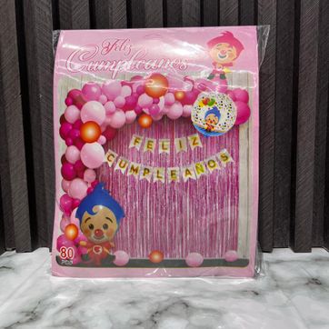 Imagen del producto ARCO DE GLOBOS PLIM PLIM ROSADO