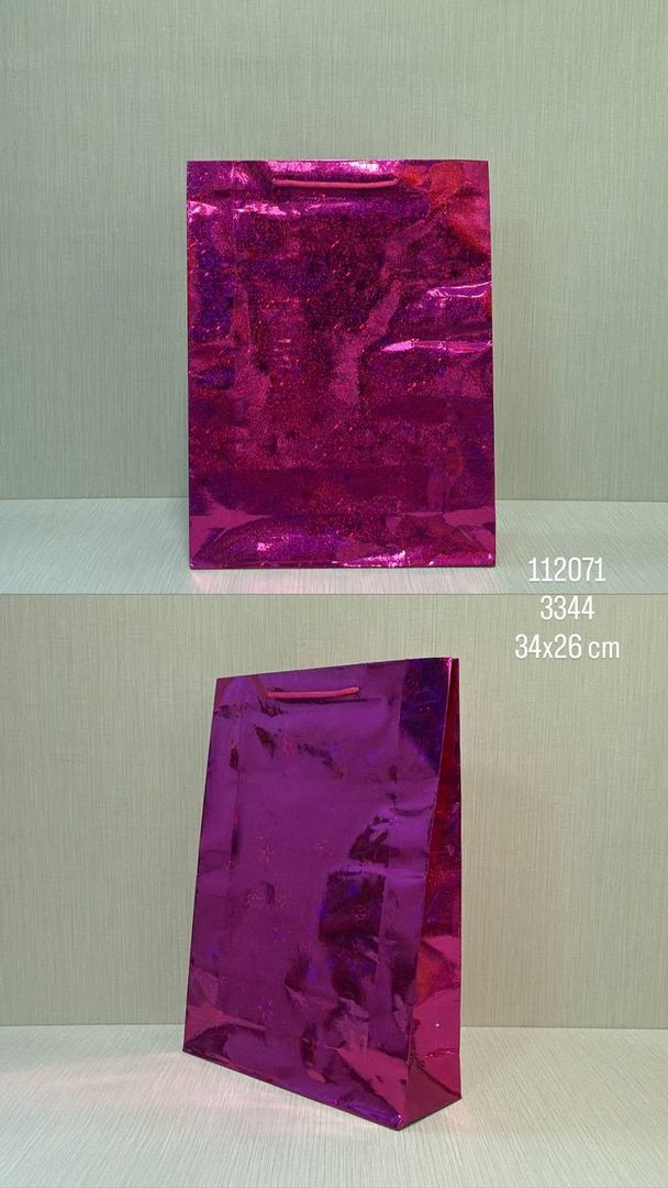 BOLSA DE REGALO FUCSIA 34X26 CM