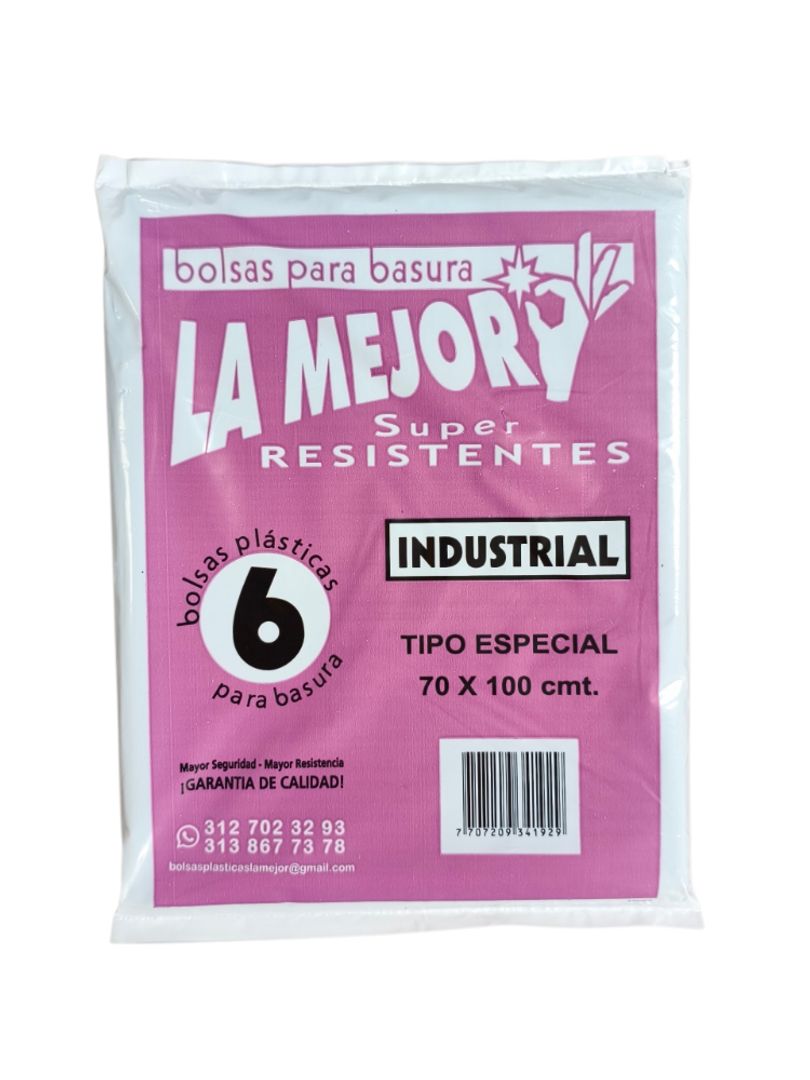 BOLSA BASURA INDUSTRIAL LA MEJOR*6