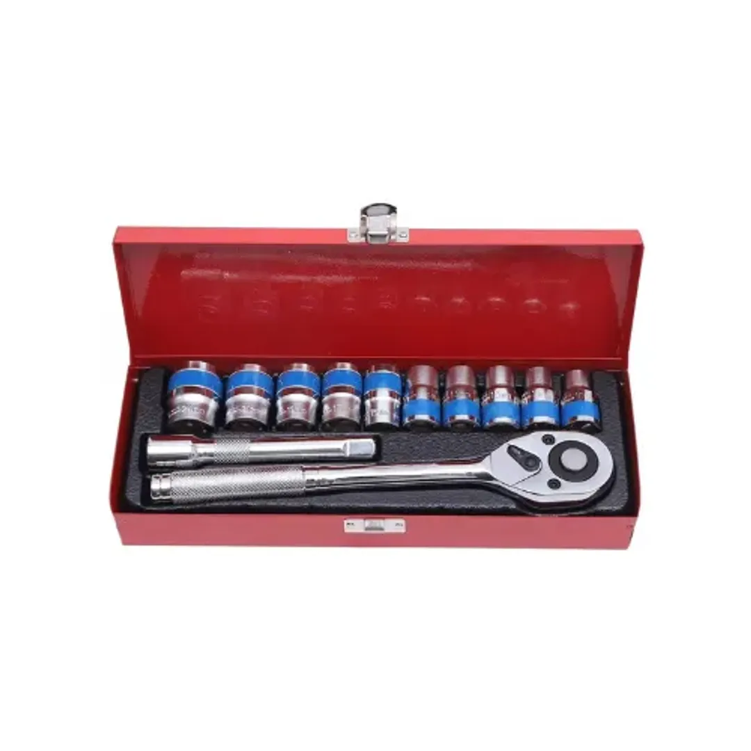 JUEGO SET DE RATCHET 1/2 EXTENSOR 12 PCS
