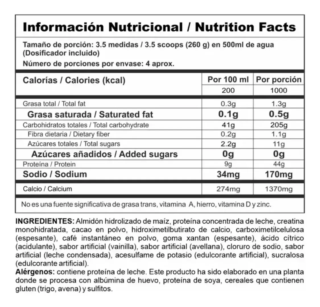 megaplex creatine power 2 libras