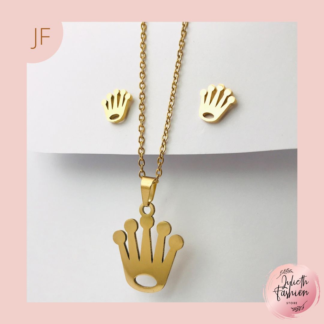 CONJUNTO COLLAR DIJE ARETES 