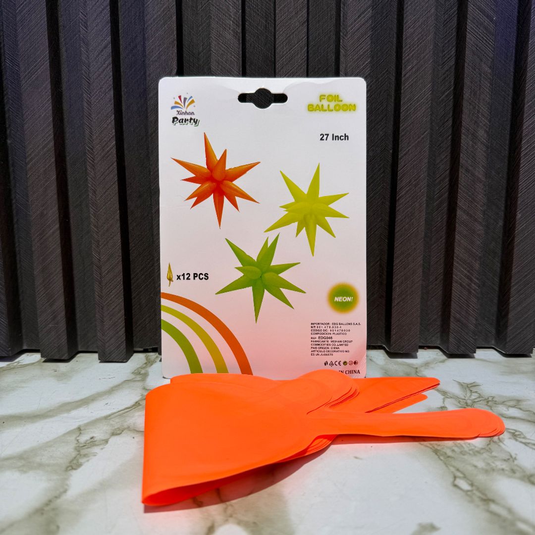 ESTRELLA 3D NEON SURTIDA 