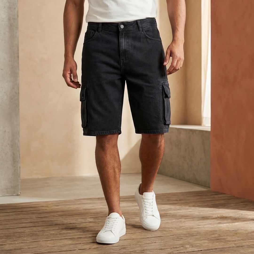 Jean short caballero