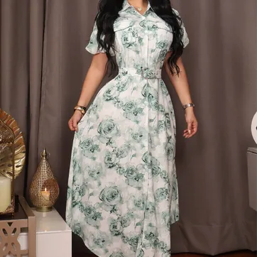 VESTIDO LARGO FLORIAL - imagen 1
