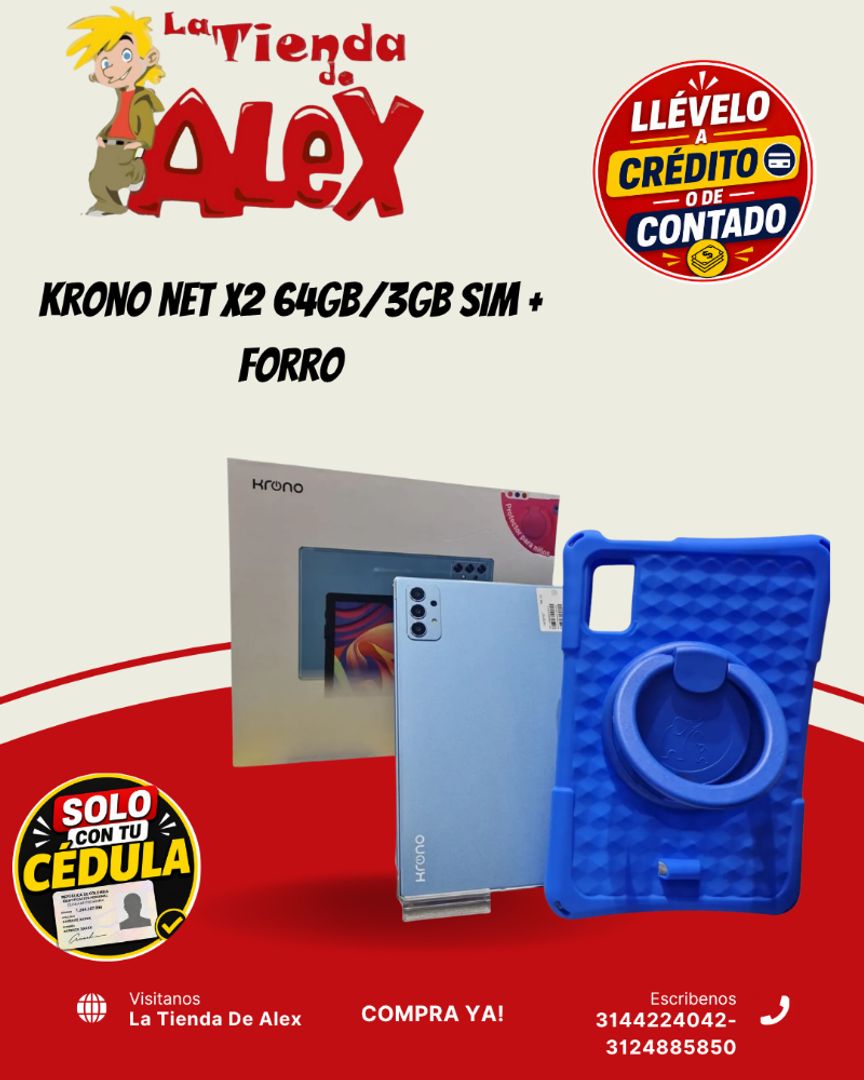 Krono NET X2 64GB/3GB SIM + Forro