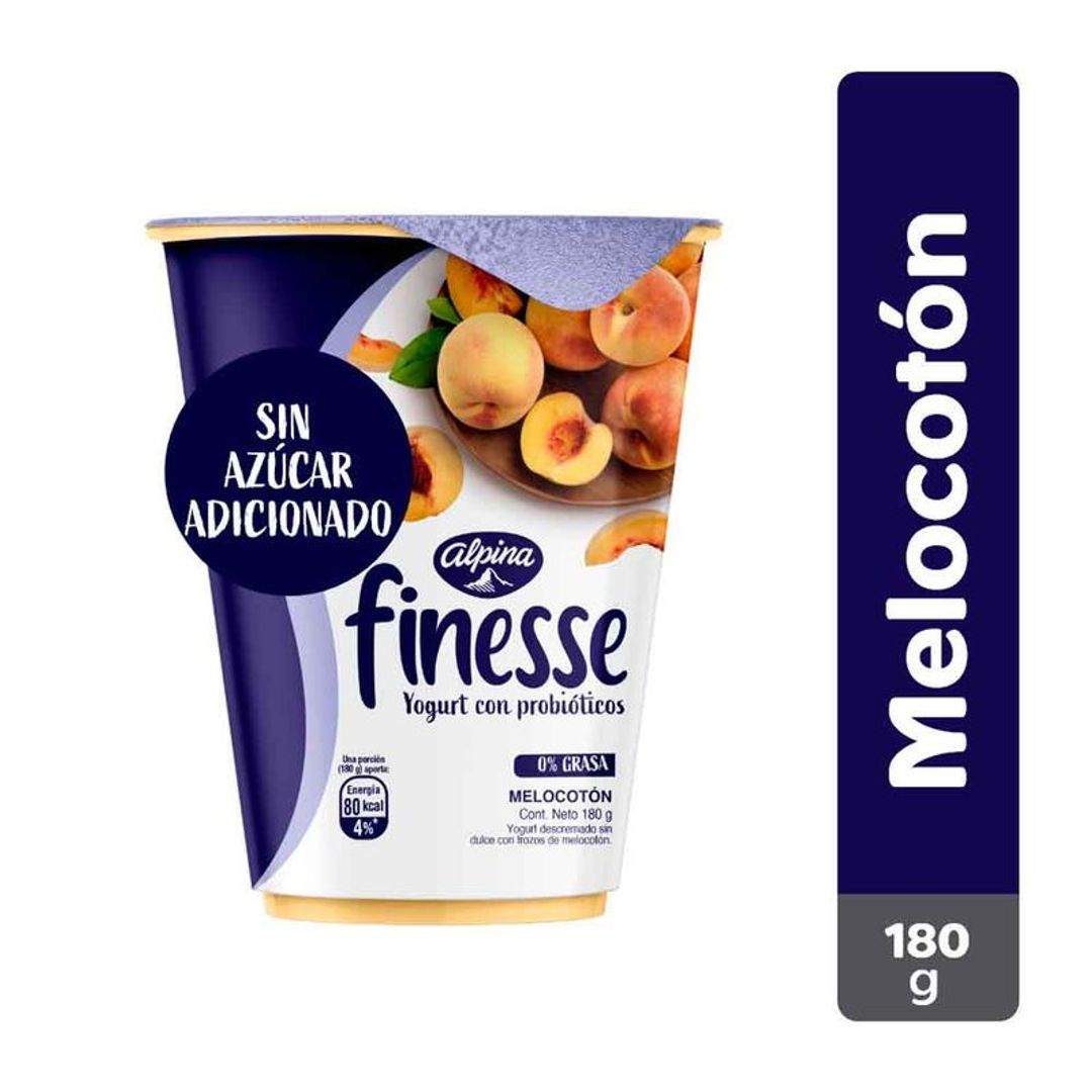 YOGURT FINESSE MELOCOTON*180G SIN AZUCAR