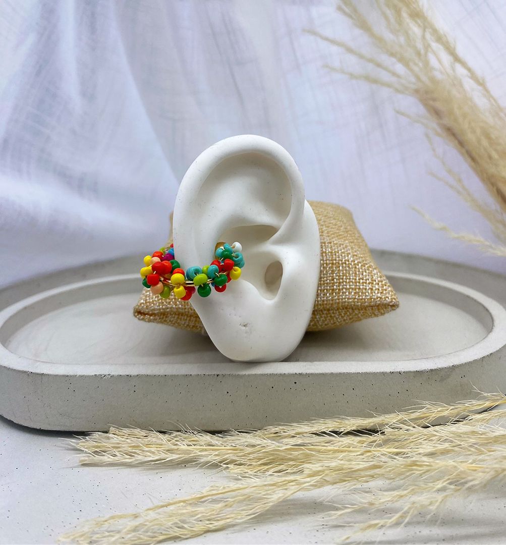 Earcuff artesanal, covergold 
