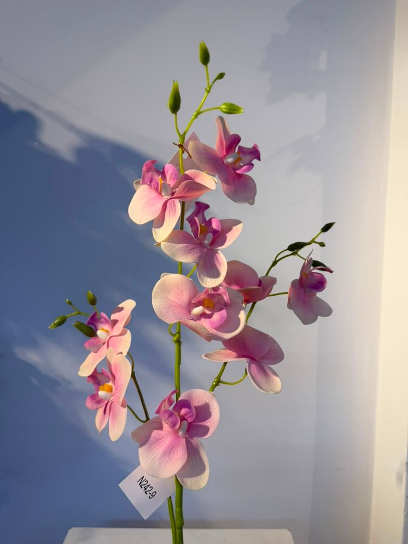VARA X 3 DE ORQUIDEA DE LATEX ROSADA