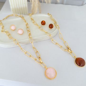 Imagen del producto SET CADENA CON TOPOS