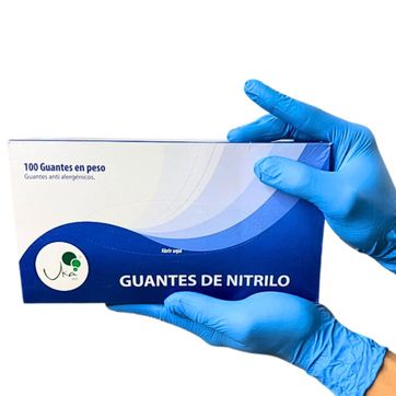    R. GUANTE NITRILO AZUL TALLA L CALIBRE 8 - CJ X 50 PARES - imagen 1