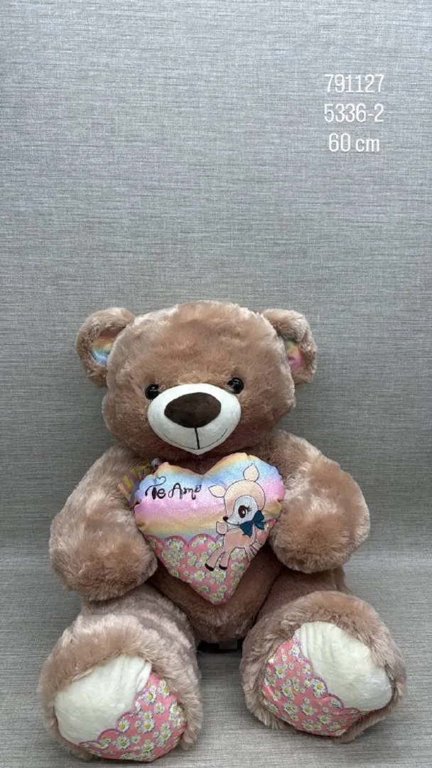 OSO CON CORAZÓN 60 CM