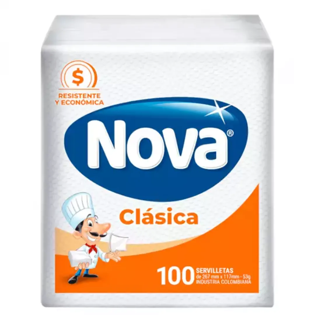 B. SERVILLETA NOVA CLASICA X 100 UND