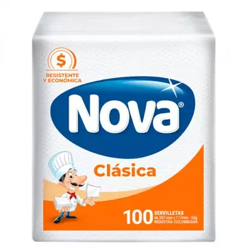 Imagen del producto B. SERVILLETA NOVA CLASICA X 100 UND