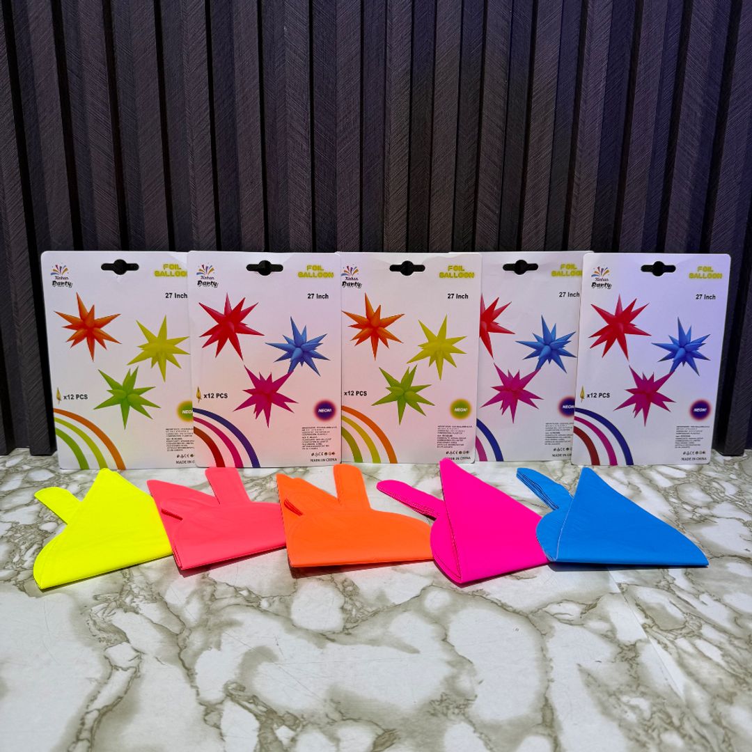 ESTRELLA 3D NEON SURTIDA 