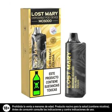 Imagen del producto Vape Lost Mary Iced Peach Colada 5.000 Puffs