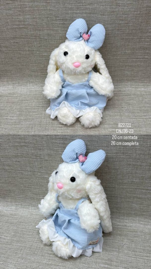 CONEJITA CON VESTIDO DE 20 CM