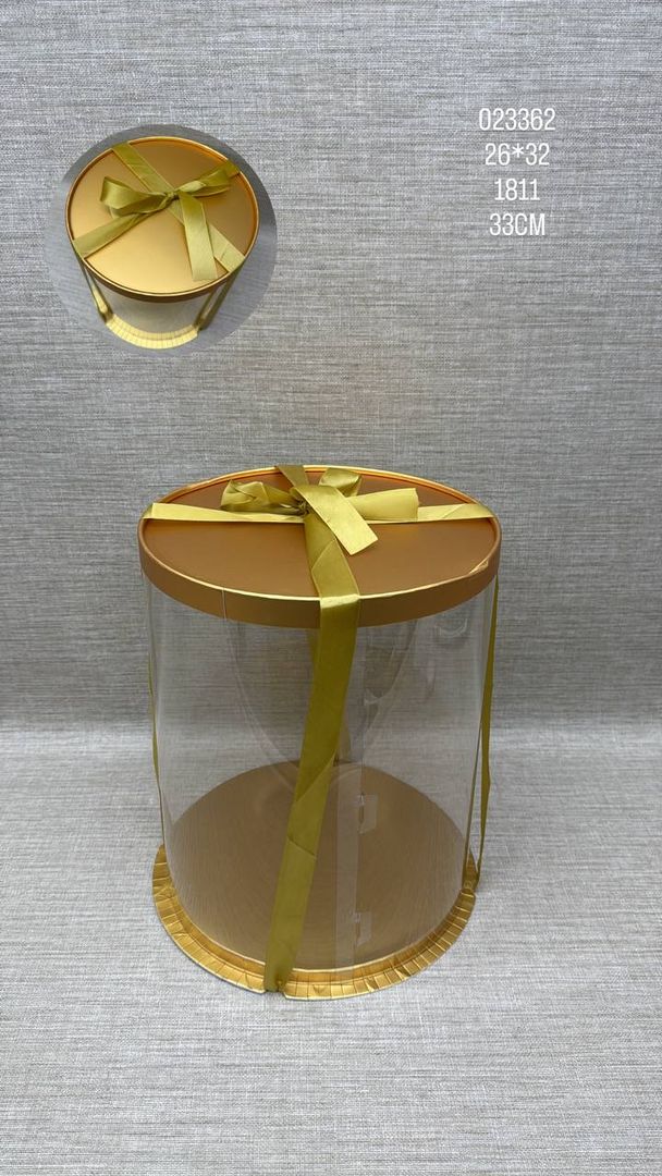 CAJA CILINDRO ACETATO 33CM