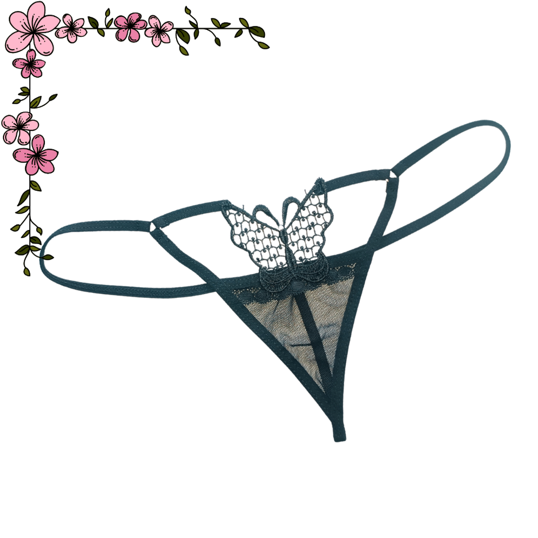 Tanga aplique mariposa 