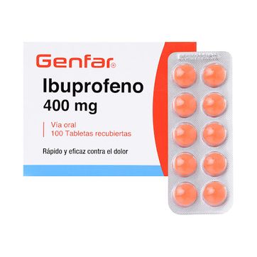Imagen del producto IBUPROFENO 400MG GENFAR SOB X 10 TAB